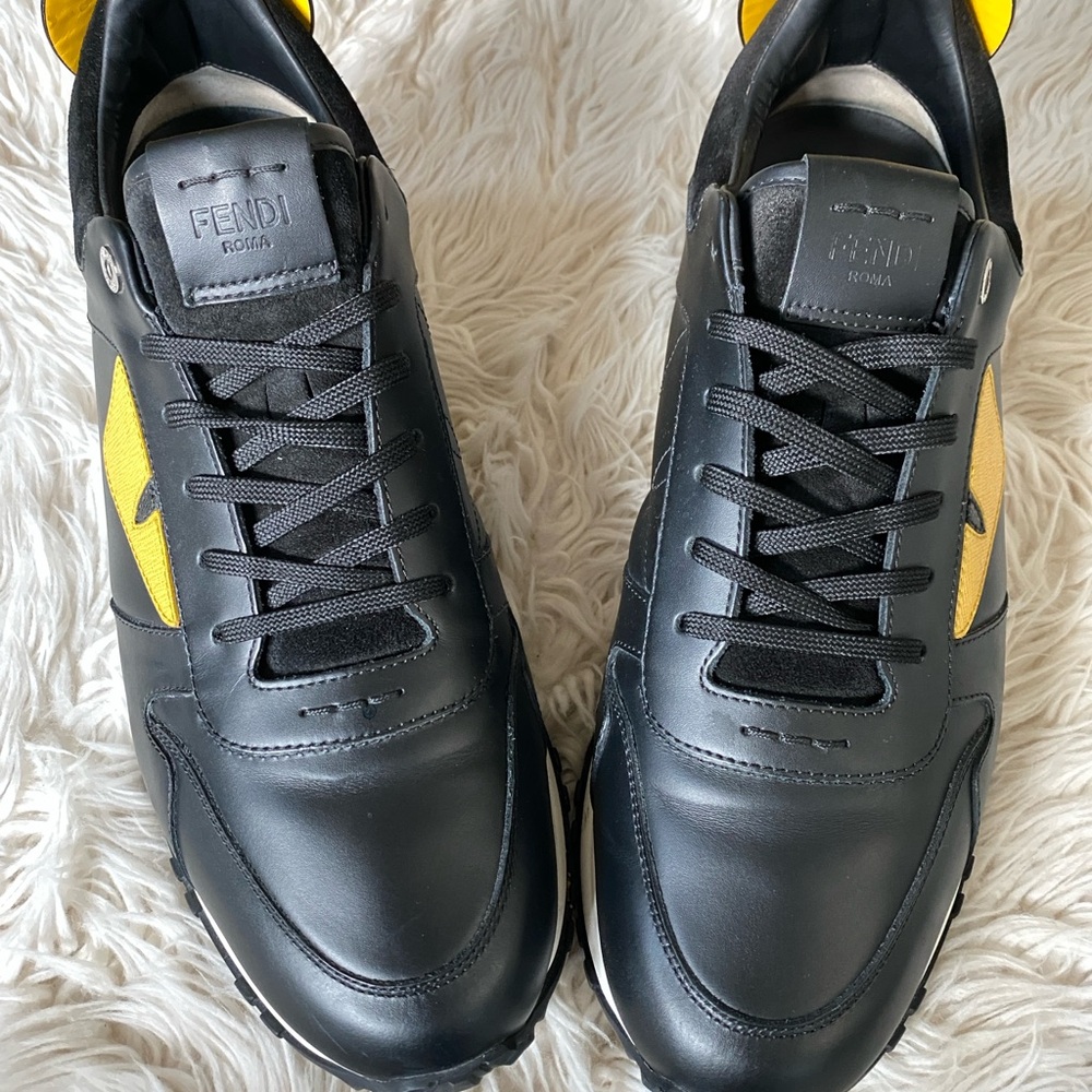 Fendi Leather Monster Sneakers